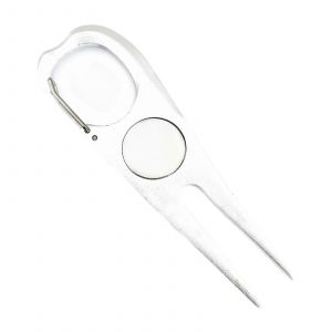 Outil De Motte De Terre De Golf De Golf Putting Green De La Fourche De Mise &Agrave; L'alignement De Hauteur Marque De Fourche Avec Marqueur De Balle D'argent - Neuf