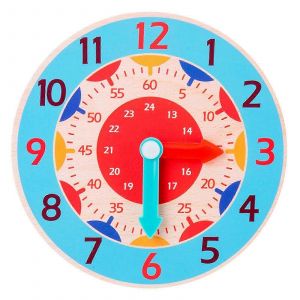 Tableau D'apprentissage Sensoriel Avec Cadran D'horloge, Développement Cérébral Des Enfants, Apprentissage Du Temps, Bleu Ciel Szrh A-R4351 - Neuf