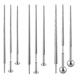 Goupille D'insertion Conique De Piercing 14g / 16g / 18g Goupilles D'insertion De C&ocirc;ne En Acier - Neuf