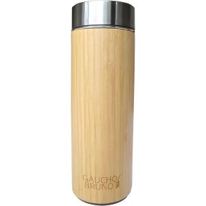 Letnerny-Bouteille En Bambou Infuseur À Thé Flacon Sous Vide 400ml - Neuf