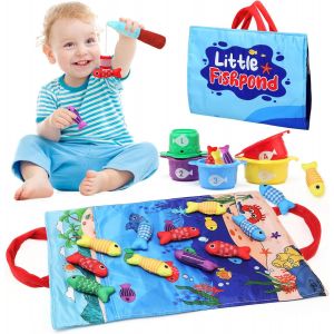 Baby Toy 1 Year Montessori Games 1 Year Fishing for Children 1 2 3 Years Girl Boy Toy Gift Child Gift Baby Gift 6 12 18 Months - Neuf