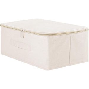 Jexnovashop-Bo&icirc;te De Rangement En Tissu De 17 L Avec Couvercle, Bo&icirc;te De Rangement &Agrave; Fermeture &Eacute;clair, Bo&icirc;te De Garde-Robe 38 X 28 X 16 Cm - Neuf