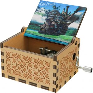 Bo&icirc;te &agrave; musique &agrave; manivelle, th&egrave;me de dessin anim&eacute;, bo&icirc;te &agrave; musique &agrave; manivelle, bo&icirc;te &agrave; musique &agrave; manivelle, cadeau d'anniversaire du Nouvel An - Neuf