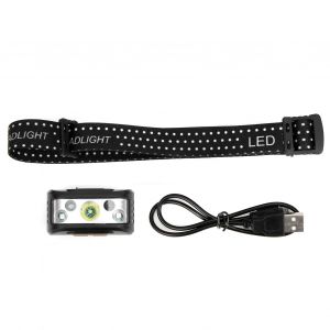 Lampe Frontale Puissante A Detection De Lumiere Pour Affichage De Puissance Xpe + Led, Mini Lampe Frontale Legere - Neuf