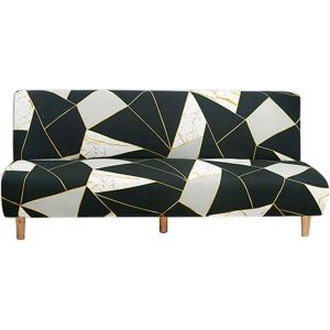 Eryi-Housse De Canapé Sans Bras 3 Places Couverture De Canapé Extensible Tout Couvert Canapé Pliant Protecteur, Universel Motif Géométrique Antidérapant Serviette De Canapé 180-210 Cm (Bloc De Couleu - Neuf