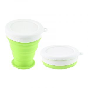 Gobelet À Café Pliable En Silicone De 350 Ml, Gobelet Rétractable Pour Voiture, Bouilloire Portable En Silicone Pour Étudiants, Vert - Neuf