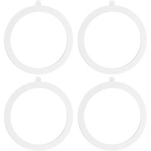 JGD-4 Pi&egrave;ces Anneau Magn&eacute;tique, Compatible avec MagSafe Anneau Autocollant, Anneau Convertisseur pour Charge sans-Fil Anneaux Magn&eacute;tique Ultra-Fins et Universels, Accessoires de Charge sans Fil(Blanc - Neuf