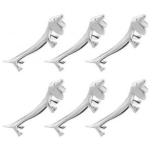 6 Pcs Chiot Baguette Reste En Céramique Outils En Alliage De Zinc Rack Sculpture Délicat Stand Couverts Organisateur Support Pratique - Neuf