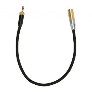 Câble 3,5 mm à mini XLR Fil interne Cordon adaptateur de son stéréo sans bruit à 3 broches plaqué or pour caméscope BMPCC - Neuf