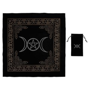 Tapisserie De Tarot Moon Tapestry - Tapis D'autel En Velours Durable Pour Tarot Et Jeux De Cartes - Antid&eacute;rapant, Portable, &Eacute;cologique - Neuf