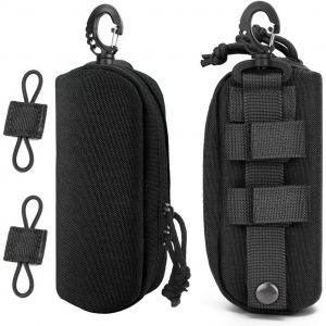 Lot De 2 Étuis À Lunettes Tactiques Molle - Boîte De Protection Résistante Aux Chocs - Portable - Avec 2 Boucles De Poche Molle - Pour L'extérieur, La Randonnée, La Chasse, Le Camping - Neuf