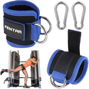 2pcs Sangle Cheville Musculation Poulie R&eacute;glable Gymnastique,Bande De Support Cheville Sangle,Bande Poignet Musculation Sangle De Levage Prot&egrave;ge Poignet Support Machine &Agrave; C&acirc;ble.[K578] - Neuf