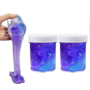 Paquet de 2 argile ciel &eacute;toil&eacute;,slime putty parfum&eacute; argile de soulagement du stress - Neuf