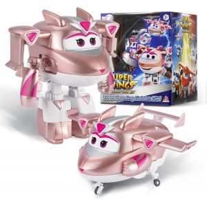ERYI-Transformer Aeroplane Supercharged Golden Girl, Hauteur Env. 12,7 Cm, Transformable Avion Jouet Et Figurine De Robot Pour Enfant Garçons Filles À Partir De 3 Ans, Rose - Neuf