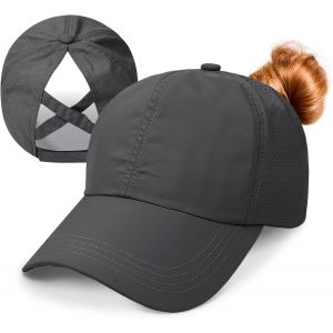 Casquette Femme Queue De Cheval,Casquette Baseball Femme Réglable Séchage Rapide Casquette Femme Été,Maille Respirant Chapeau Soleil Casquette Queue De Cheval Haute.[Z1617] - Neuf