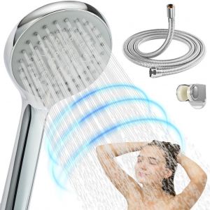 VIOU-Pommeau De Douche 1,7 M Avec Tuyau Haute Pression ¿ Puissance,Ensemble Premium,5 Modes De Pulvérisation Pour Satisfaire Tous Les Besoins Des Membres De La Famille - Neuf