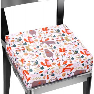Coussin Rehausseur Chaise Enfant, Réhausseurs Chaise Avec 2 Sangles, Boucle De Sécurité, Facile À Prendre En Hauteur, Facile À Nettoyer, Amovible,Rehausseur De Chaise Pour Enfant - Neuf