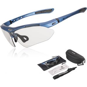 Subzonal-Lunettes De Cyclisme Photochromiqeus Pour Hommes Femmes, Lunettes Vtt De Soleil Uv400 Protection, Lunettes De Sports Ultra-L&eacute;g&egrave;re Pour V&eacute;lo Coure P&ecirc;che Conduite Escalade - Neuf