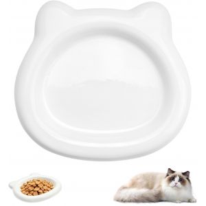 Kalanka-1 Pcsgamelle Chat Ceramique, Gamelle Eau Chat Anti Renversement, Gamelle Ceramique Chats Avec Base Antid&eacute;rapante Pour Chats, Chiots Et Petits Animaux - Neuf