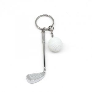 Porte-Clés Pendentif Golf Blanc-Allemand, Cadeau Créatif Transfrontalier, Pendentif En Métal Euro-Américain, Artisanat-Générique - Neuf
