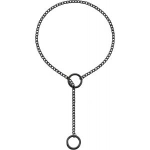 Kal-Réglable Collier En Y Femme Coeur/Rond/Serrure Pendentif,Chaîne De Glissement Punk Gothique Kubanische Collier Argent/Or/Noir Bijoux Y-Collar 26-34 - Neuf