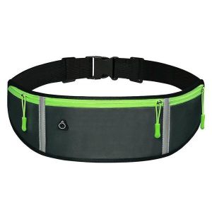 Ceinture de course ultime ¿ Portefeuille léger pour téléphones, argent et objets essentiels, avec ajustement réglable et bandes réfléchissantes de sécurité - Neuf