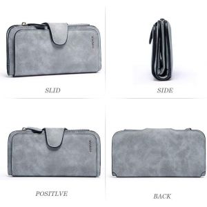 CAUC-Portefeuille Femme Grande Capacite Femme Portefeuille PU Cuir Porte-Monnaie - Neuf