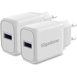 Chargeur USB 2-Pack 18W 3A 6V,Chargeur Rapide Quick Charge 3.0,Compatible avec iPhone iPad Galaxy Google HTC LG Smartphones - Neuf