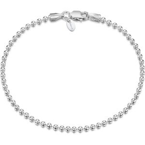 Eryi-® Bijoux - Bracelet - Chaîne Argent 925/1000 - Maille Boule - Largeur 2 Mm - Longueur 18 19 Cm - Neuf
