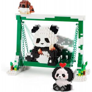 YOUY-Lot De 869 Briques De Construction Panda Mini Bloc De Construction Panda Blocs De Construction Pour Animaux Mignon Panda Bricks-Jouet De Construction Pour Enfants À Partir De 9 Ans - Neuf