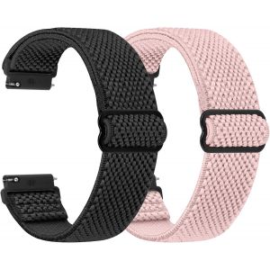 Bracelets De Montre Élastiques 16 Mm 18 Mm-Bracelet Avec Fermeture Rapide-En Nylon Extensible-Bracelet De Rechange Respirant Pour Homme Et Femme.[U1849] - Neuf