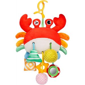 TDRFL-Jouets À Suspendre Avec Corde À Tirer,Hochets Pour Bébés,Jouets À Mâcher Pour Bébés Avec Miroir Pour Les Bébés Dans Le Lit De La Poussette Et Le Siège De La Voiture - Neuf