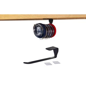 Organisateur De Couvercles De Gobelets &Agrave; Fixer Sous Un Meuble, Avec Crochet Auto-Adh&eacute;sif - Noir - Neuf