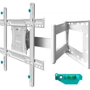 Bras Tv Mural Articulé Pour 40"" - 75"" Tv, Support Mural Tv Universel Poids De 35 Kg - Fixation Murale Tv Vesa 100X100 - Vesa 400X400 Mm/Support Television Mural Pivotant Inc Ble Np47-B Noir - Neuf