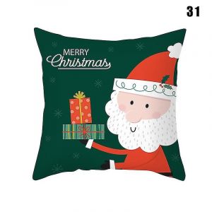 45x45cm Thème De Noël Imprimé Taie D'oreiller Coussin De Noël Protecteur - Neuf