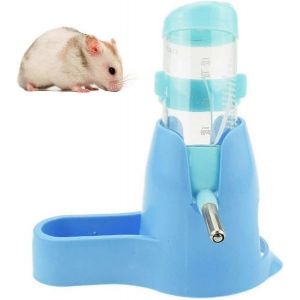 Bouteille D'eau Et Distributeur De Nourriture 3 En 1 Pour Hamster - Peu Encombrant, Durable, Facile À Utiliser, Tailles 80 Ml Et 125 Ml Pour Petits Animaux - Neuf