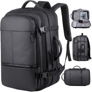 ChenQuanSarl-Sac À Dos De Voyage Extensible Étanche Pour Homme Val Bagages À Main Sac Portatif Grand Jusqu'À 15,6 Pouces Étui Avec Recharge Usb Noir Z31, Noir - Neuf