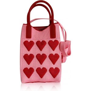 Coeur Rose Sacoche Telephone Portable Femme,Petit Sac Telephone Portable Femme,Mini Sac pour Telephone Portable,Modes Sacoche pour Telephone Portable,Pochette Portable Bandouli&egrave;re Femme - Neuf