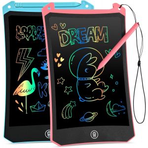 Tablette Dessin Enfant 2 Pi&egrave;ces, 8.5 Pouces Tablette D'&eacute;criture LCD, Color&eacute; Ardoise Magique, Jouets Enfant pour 3 4 5 6 Ans, &eacute;ducatifs Christmas Birthday Gifts - Neuf