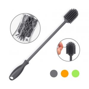 Brosse &Agrave; Biberon En Silicone De Qualit&eacute; Sup&eacute;rieure &iquest; 31,8 Cm, Grise, Pour Bouteilles, Biberons Et Biberons &iquest; Sans Bpa Et Anti-Odeurs - Neuf