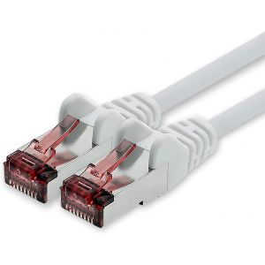 KAL-C&acirc;ble R&eacute;seau Cat.6 20M Blanc - 1 X C&acirc;ble Ethernet Lankabel Cat6 C&acirc;ble R&eacute;seau Lan Sftp Pimf Patch Cable 1000 Mbit S - Neuf
