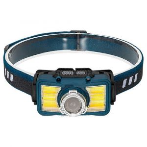 Mini Lampe Frontale Led W6100a Avec Détecteur De Mouvement Cob, Éclairage D'extérieur, Idéal Pour La Pêche Ou L'aventure, Haute Luminosité-Bleu - Neuf
