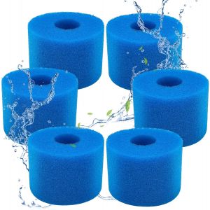 Lot de 6 filtres de Piscine en Mousse Filtre pour Intex Type S1-Filtre en Mousse pour Spa,Piscine- s et lavables-Éponge de Filtration de Type S1¿6 pièces¿ - Neuf