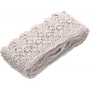Sjzg-Ruban En Dentelle De Coton Extensible Pour Bricolage, Scrapbooking, V&ecirc;tements, Rideaux, Nappe, Tissu, D&eacute;coration De Mariage, Emballage Cadeau - 7,6 Cm X 4,8 M - Rose Clair - Neuf