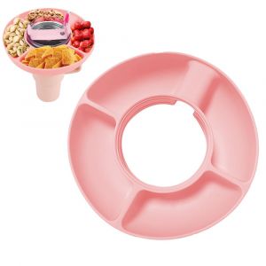 Bol &Agrave; Go&ucirc;ter En Silicone De 1,2 L (40 Oz) Avec Compartiments - R&eacute;cipient &Agrave; Go&ucirc;ter R&eacute;utilisable - Neuf
