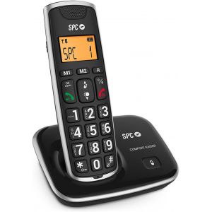 Comfort Kaiser - T&eacute;l&eacute;phone Fixe Sans Fil Senior Avec Touches Et Chiffres Xl, Son Extra-Amplifi&eacute;, 2 M&eacute;moires Directes, R&eacute;pertoire T&eacute;l&eacute;phonique Et Mains Libres - Neuf