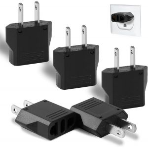 Pack Européen à NOUS Brancher l'Adaptateur(Noir) - Neuf