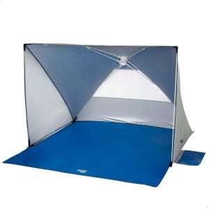 Checarzhn--No1-Tente De Plage, Pop Up, 145x103 Cm, 2 Personnes, Protection Uv50, 6 Piquets Inclus, Moustiquaire Arrière, 4 Poches, Colonne D'eau 300 Mm, Polyester, Sac De Transport, Tentes Pliables ( - Neuf
