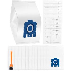 Lot de 13 Sacs Aspirateur GN 3D Compatibles avec Miele Classic C1, Complete C2, Complete C3, S400i-S456i, S600-S658, S800-S858, S2, S5, S8 Series avec 5 Filtres Moteur + 5 Filtres Air Clean - Neuf