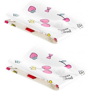 Lot de 2 sacs sous vide pour v&ecirc;tements,80 x 60 cm, s,pour couettes,v&ecirc;tements,sacs de rangement sous vide,pour couettes,v&ecirc;tements,literie (1) - Neuf